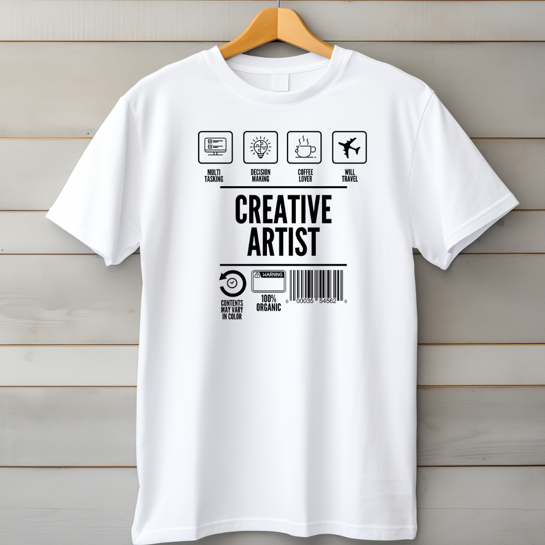 Creative Artist B&W Unisex T-Shirt