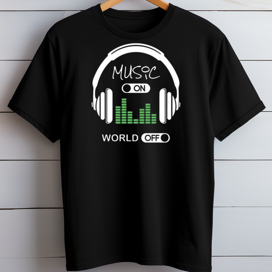 Music On World Off T-Shirt