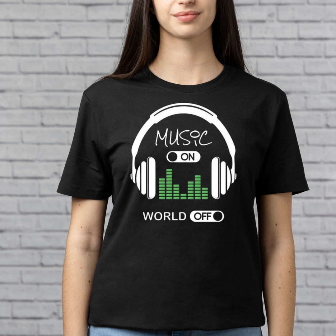 Music On World Off T-Shirt