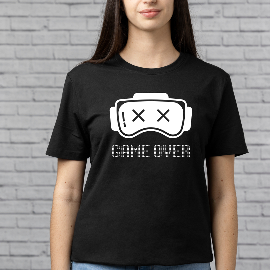 Game Over B&W Unisex T-Shirt