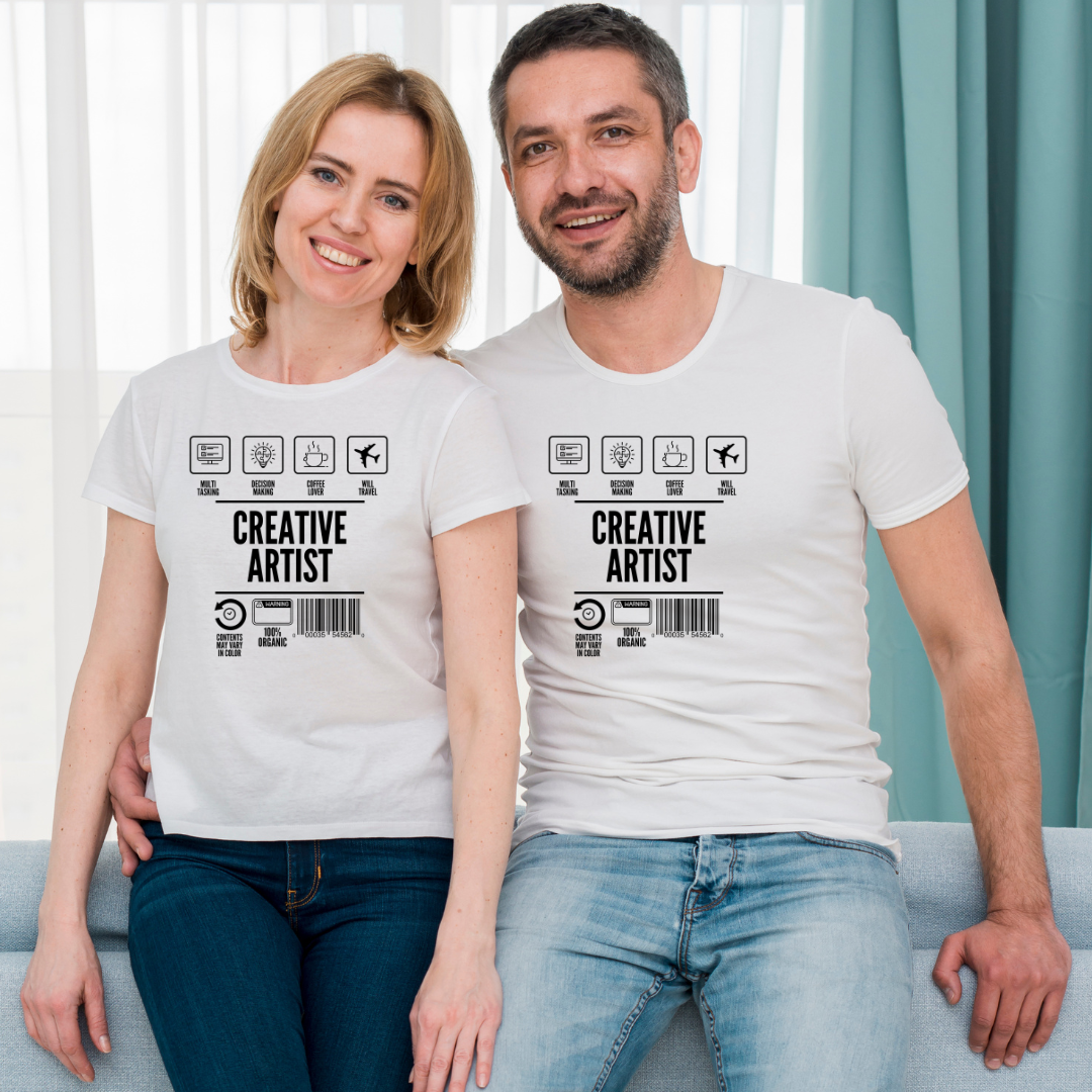 Creative Artist B&W Unisex T-Shirt