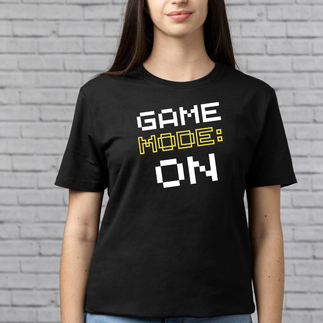 Game Mode On B&W Unisex T-Shirt