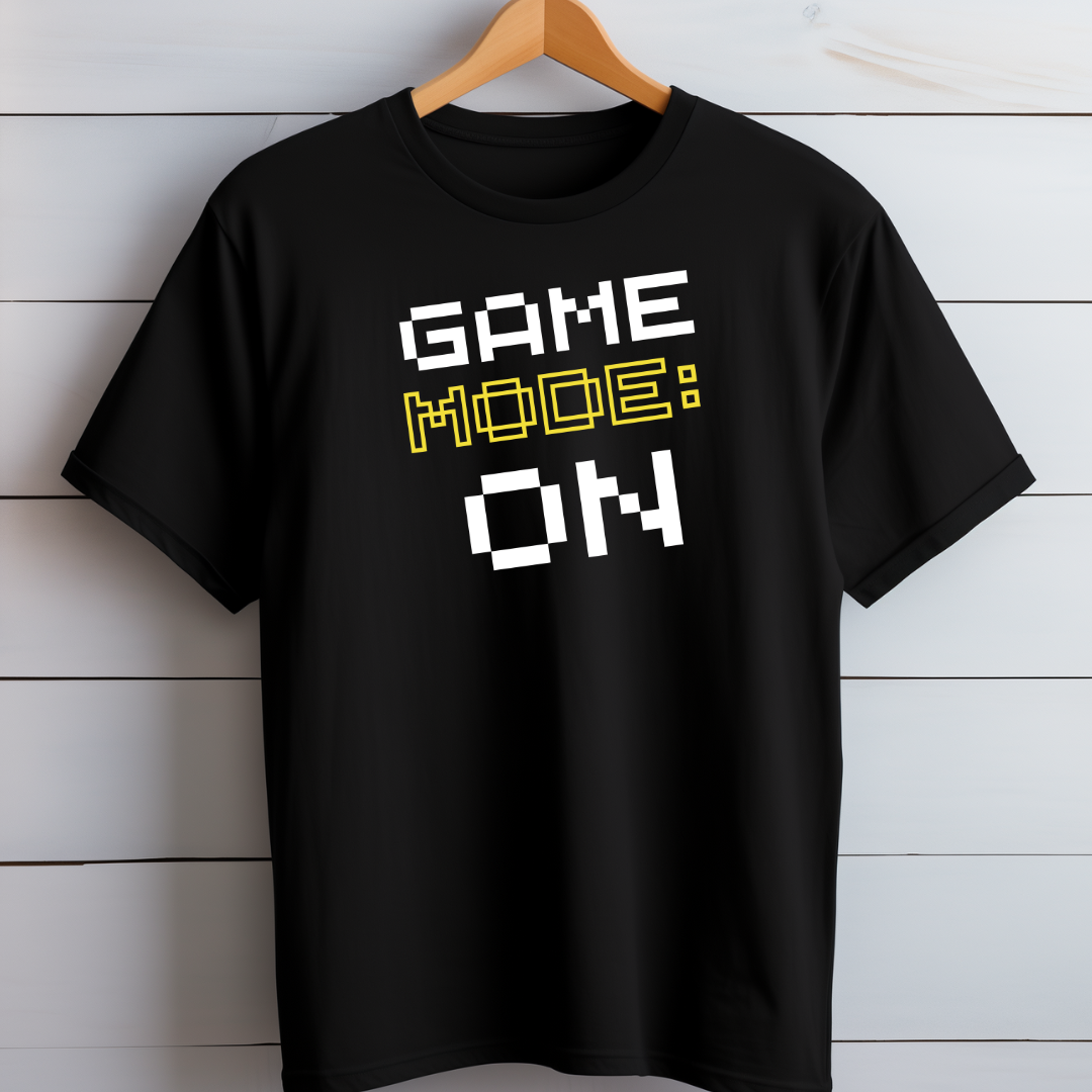 Game Mode On B&W Unisex T-Shirt