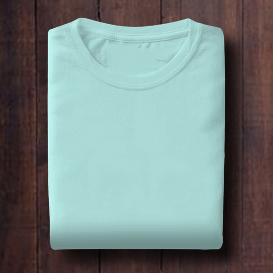 Mint: Unisex Solid Round Neck T-Shirt